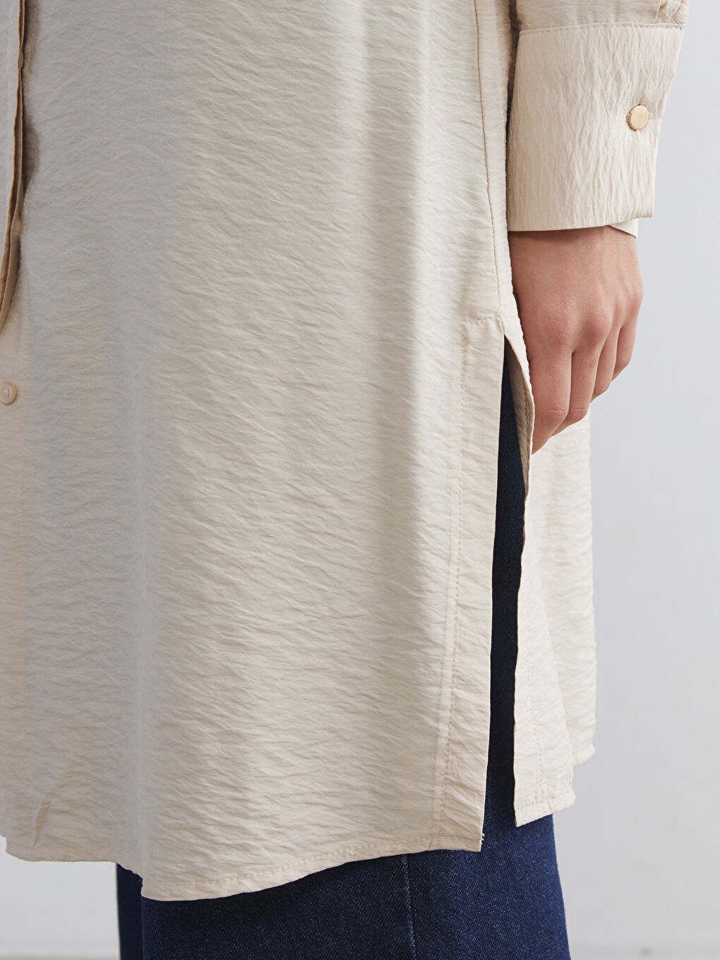 LCW ECO Textured Women's Shirt Tunic -W5GU35Z8-VZH