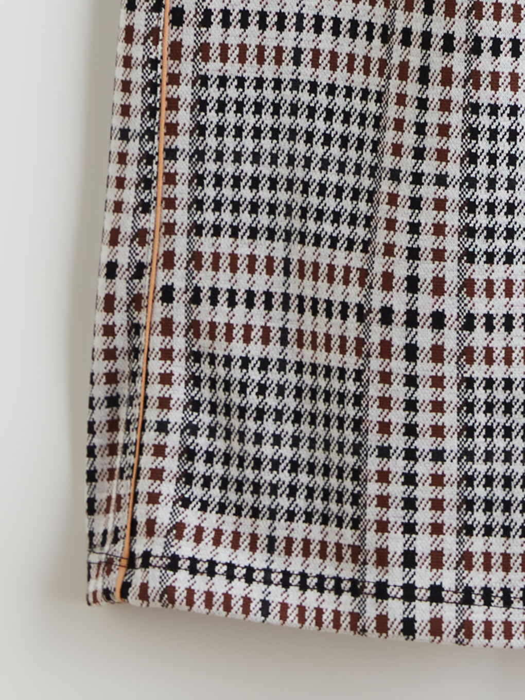 Elastic Waist Plaid Girl's Sweatpants-1