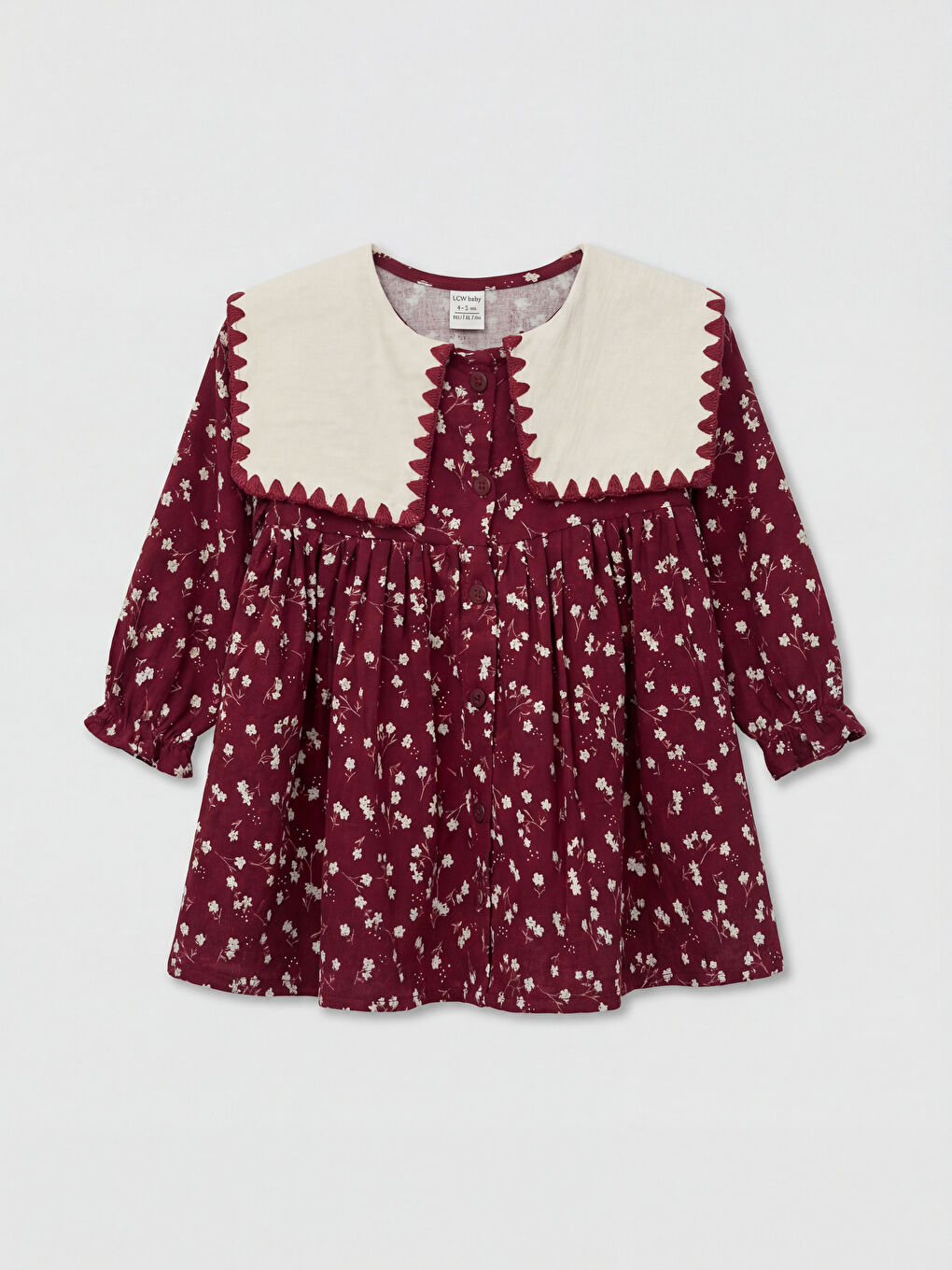 فستان للبنات بياقة بيتر بان