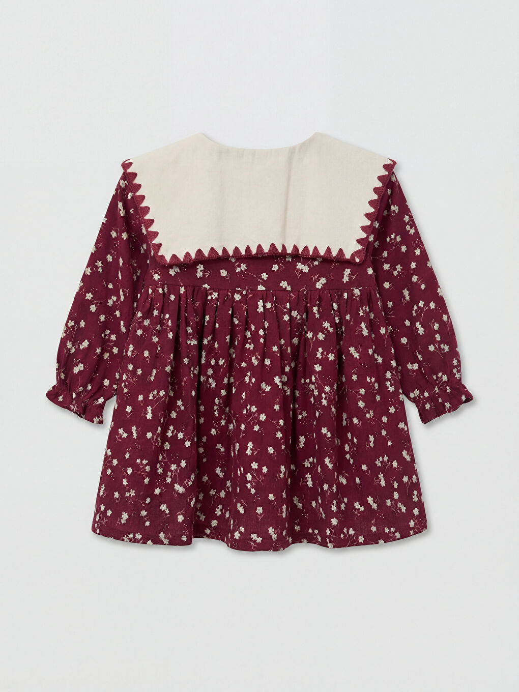 فستان للبنات بياقة بيتر بان-1