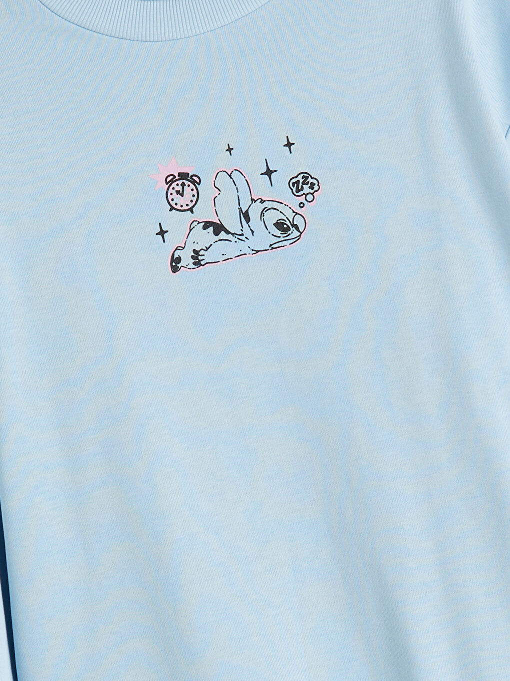 LCW Kids Crew Neck Stitch Printed Girls' Sweatshirt -W5GU56Z4-FND