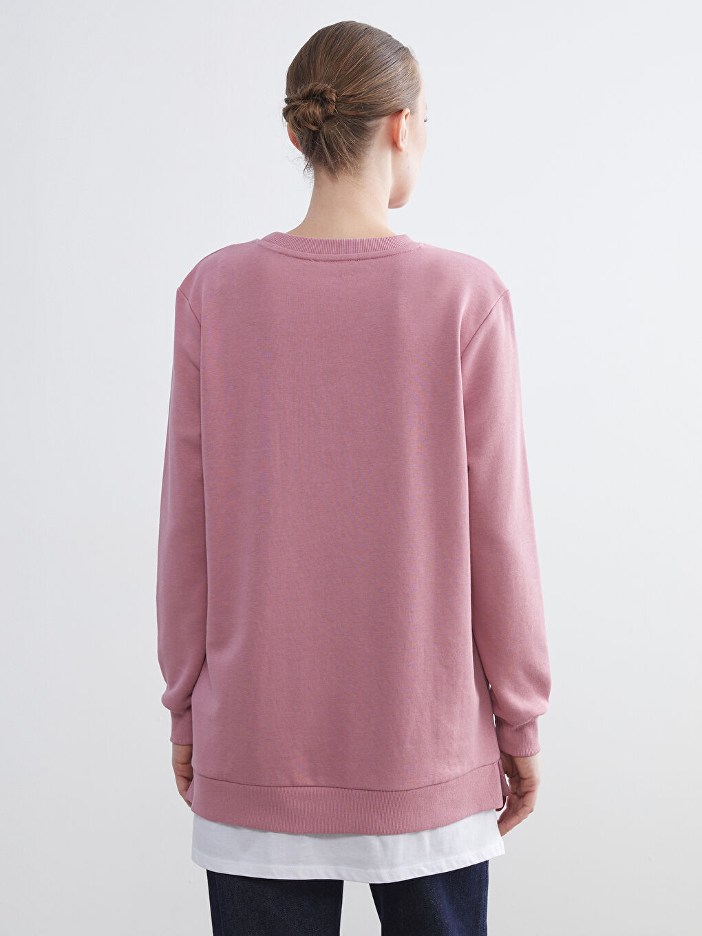 LCW ECO Crew Neck Women's Sweatshirt Tunic -W5GU73Z8-ERV