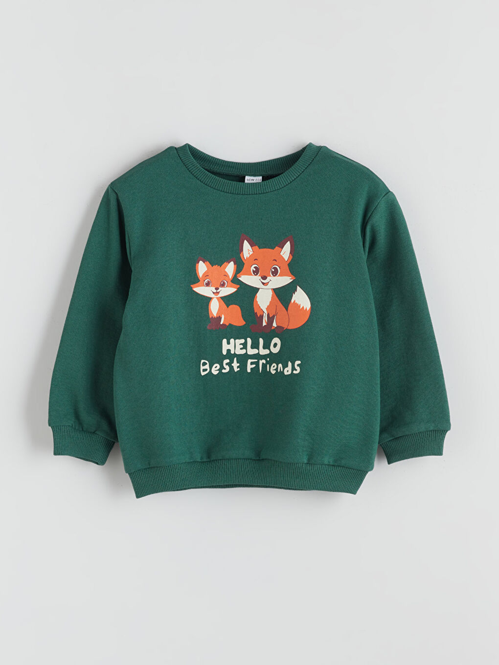 Bej Bisiklet Yaka Baskılı Erkek Çocuk Sweatshirt 2'li-3