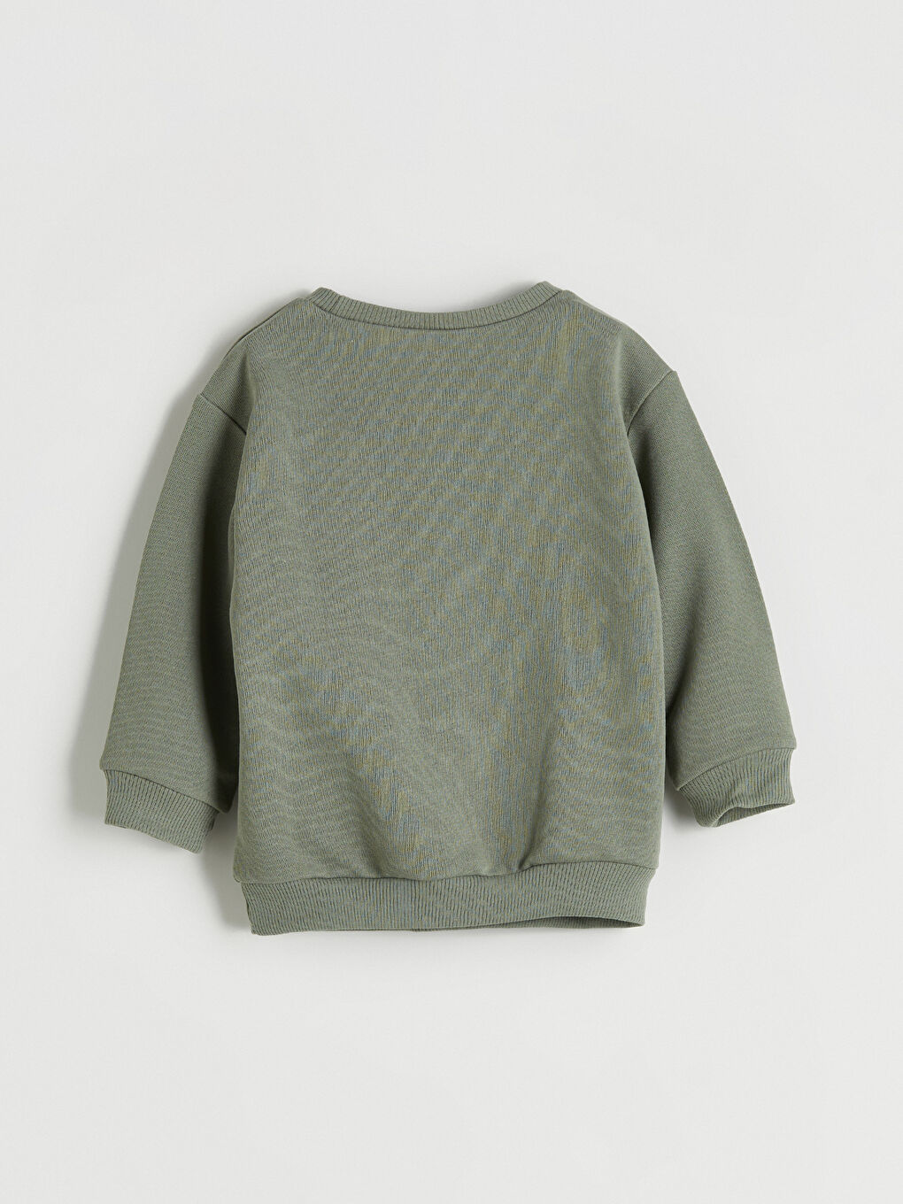 Yeşil Bisiklet Yaka Erkek Çocuk Sweatshirt-2