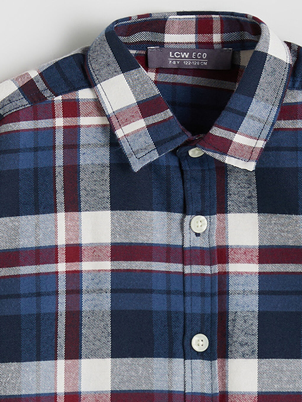 Lacivert Ekose Erkek Çocuk Gömlek Ceket-2