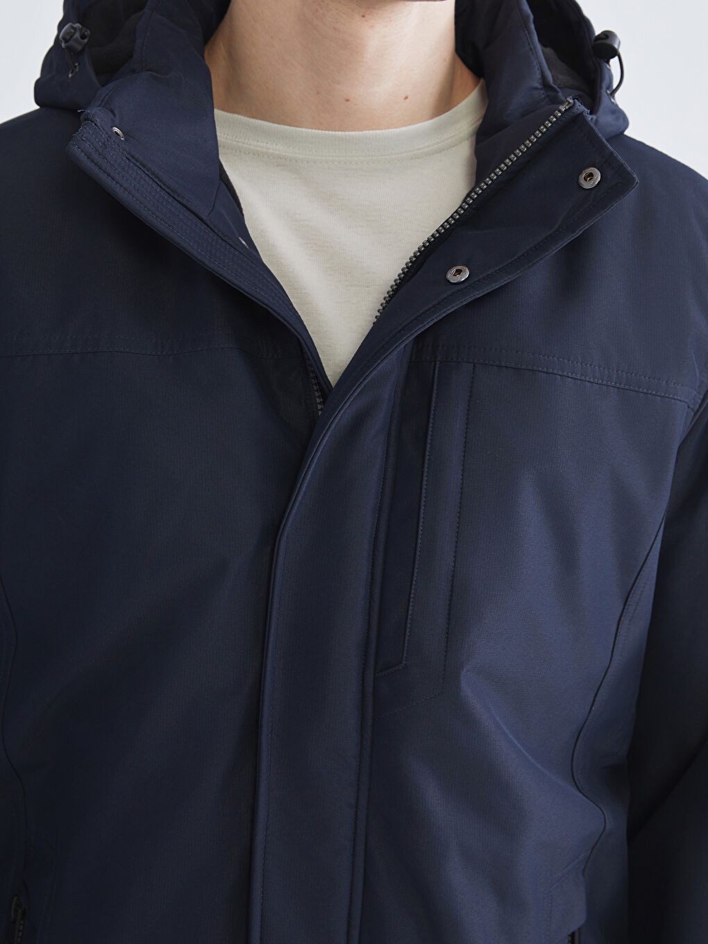 Standard Fit Hooded Men's Coat-2