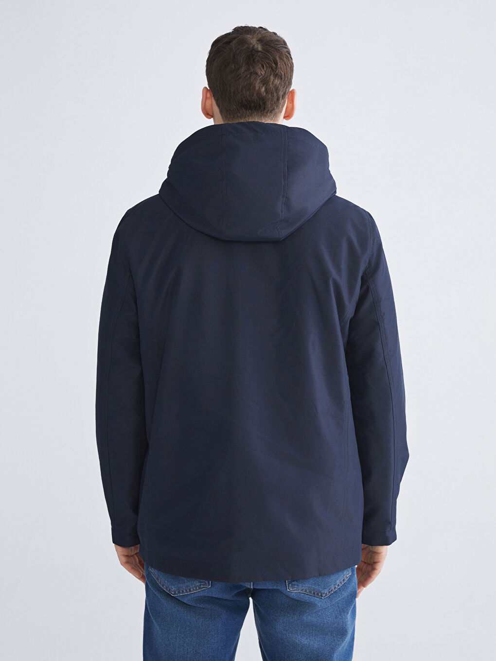 Standard Fit Hooded Men's Coat-4