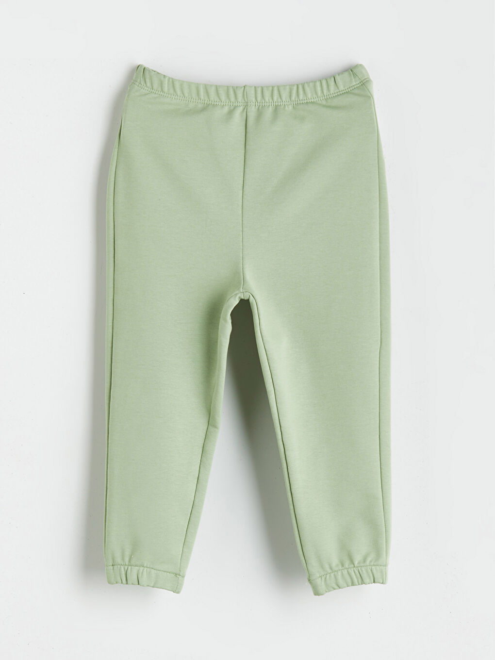 Yeşil Beli Lastikli Basic Kız Bebek Jogger Eşofman Altı