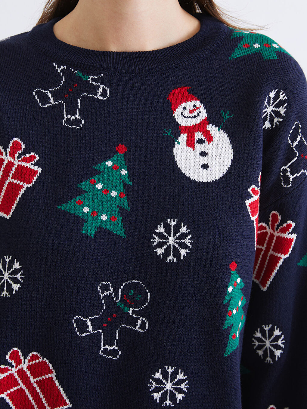 Žena TAMNO PLAVA Džemper -2