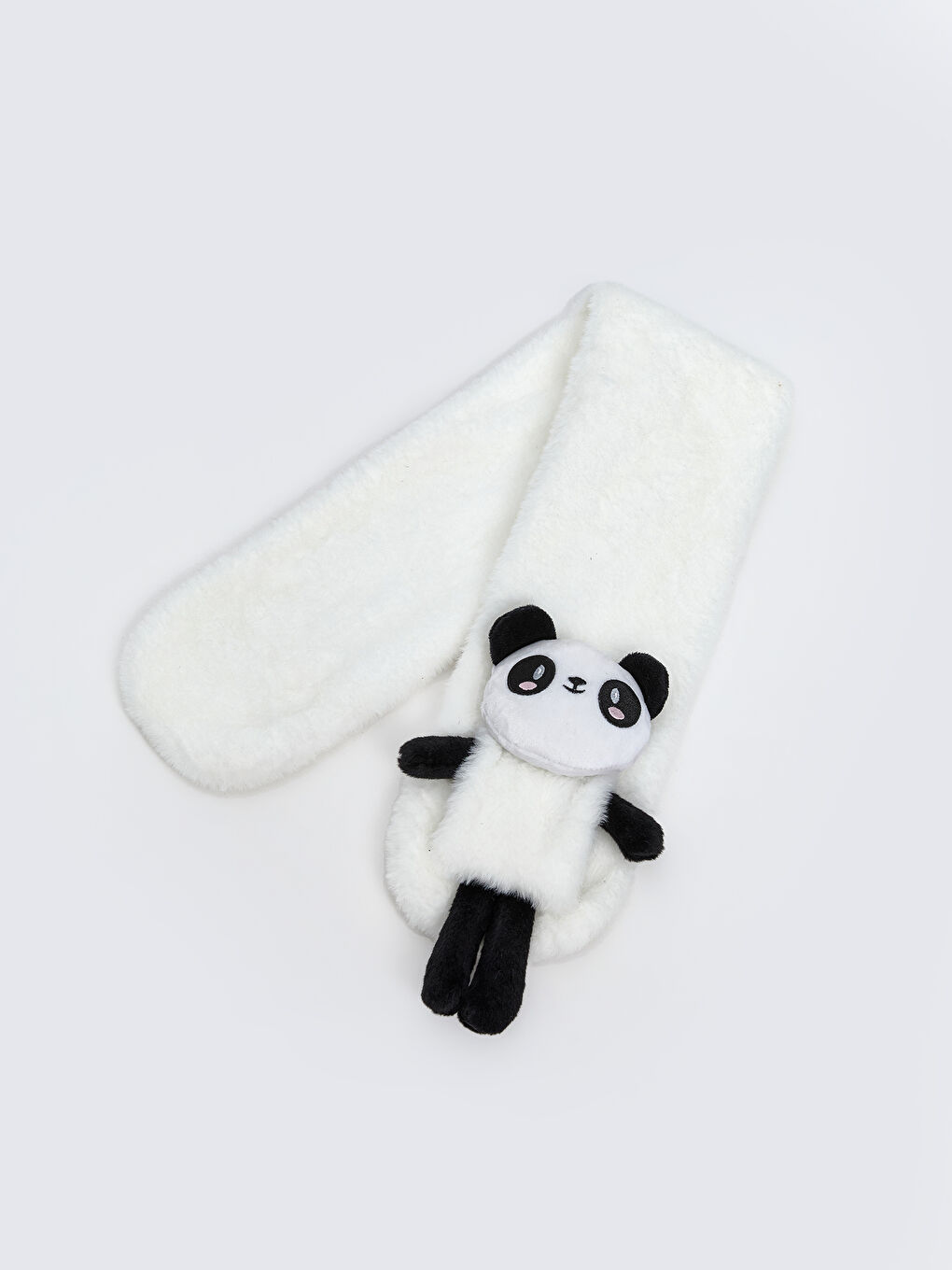 Ekru Panda Figürlü Kız Çocuk Boyunluk-1