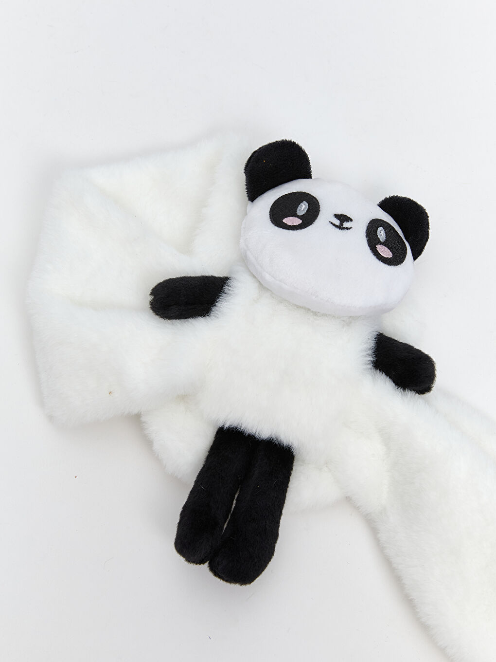 Ekru Panda Figürlü Kız Çocuk Boyunluk-2