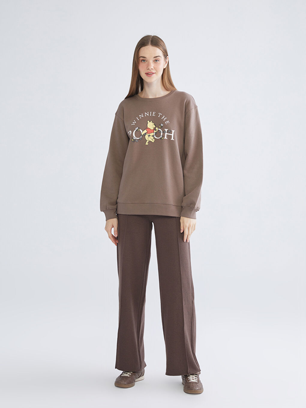 Woman BROWN Sweatshirt-1