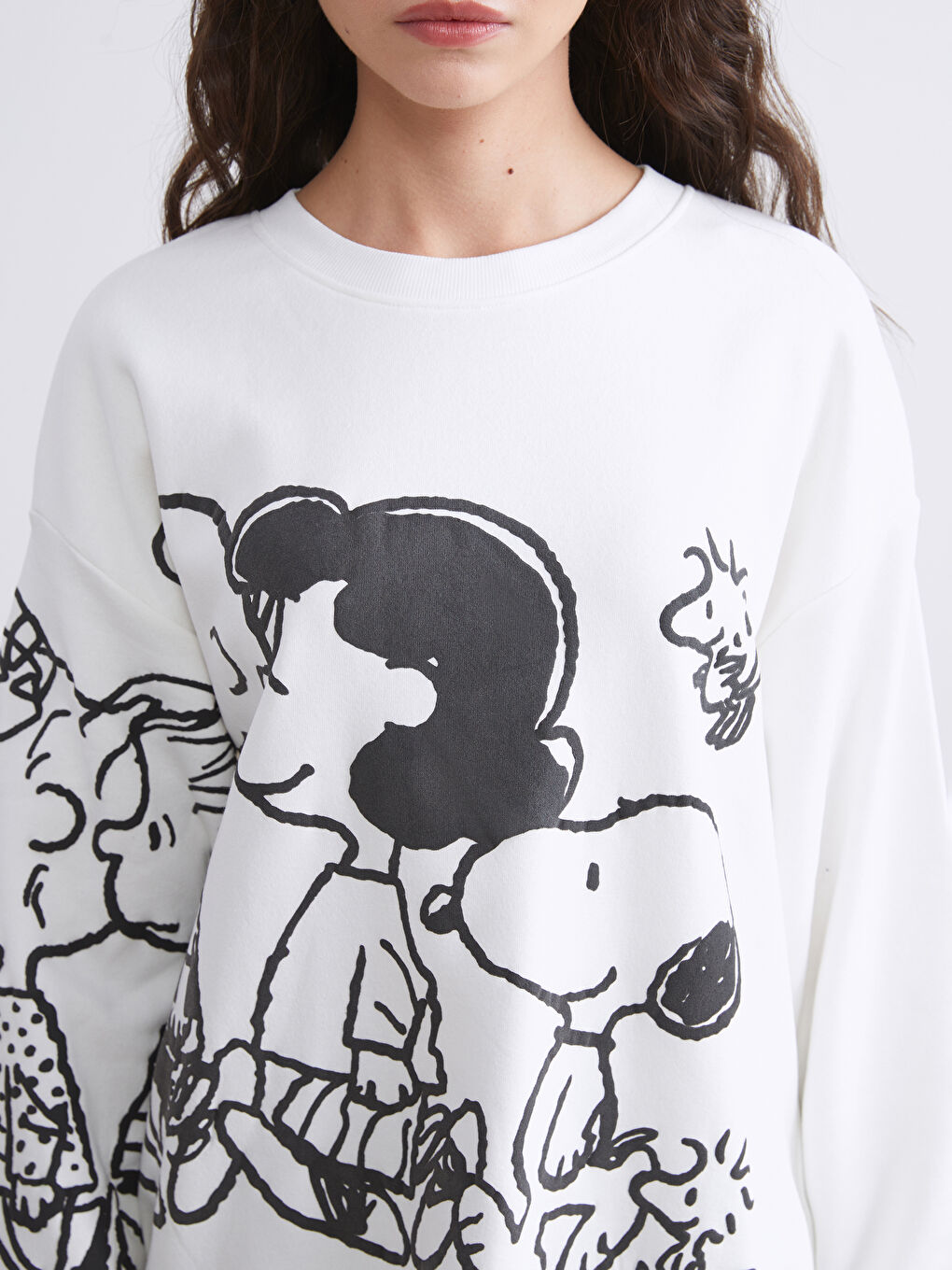 Woman ECRU Sweatshirt-2