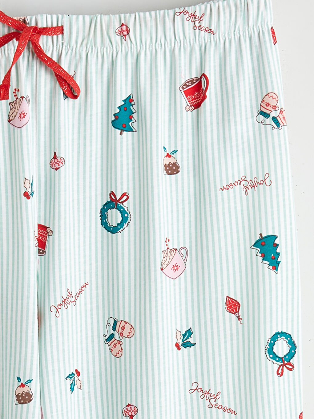 Комплект Дамска Пижама с Щампа и Яка с Копчета-4