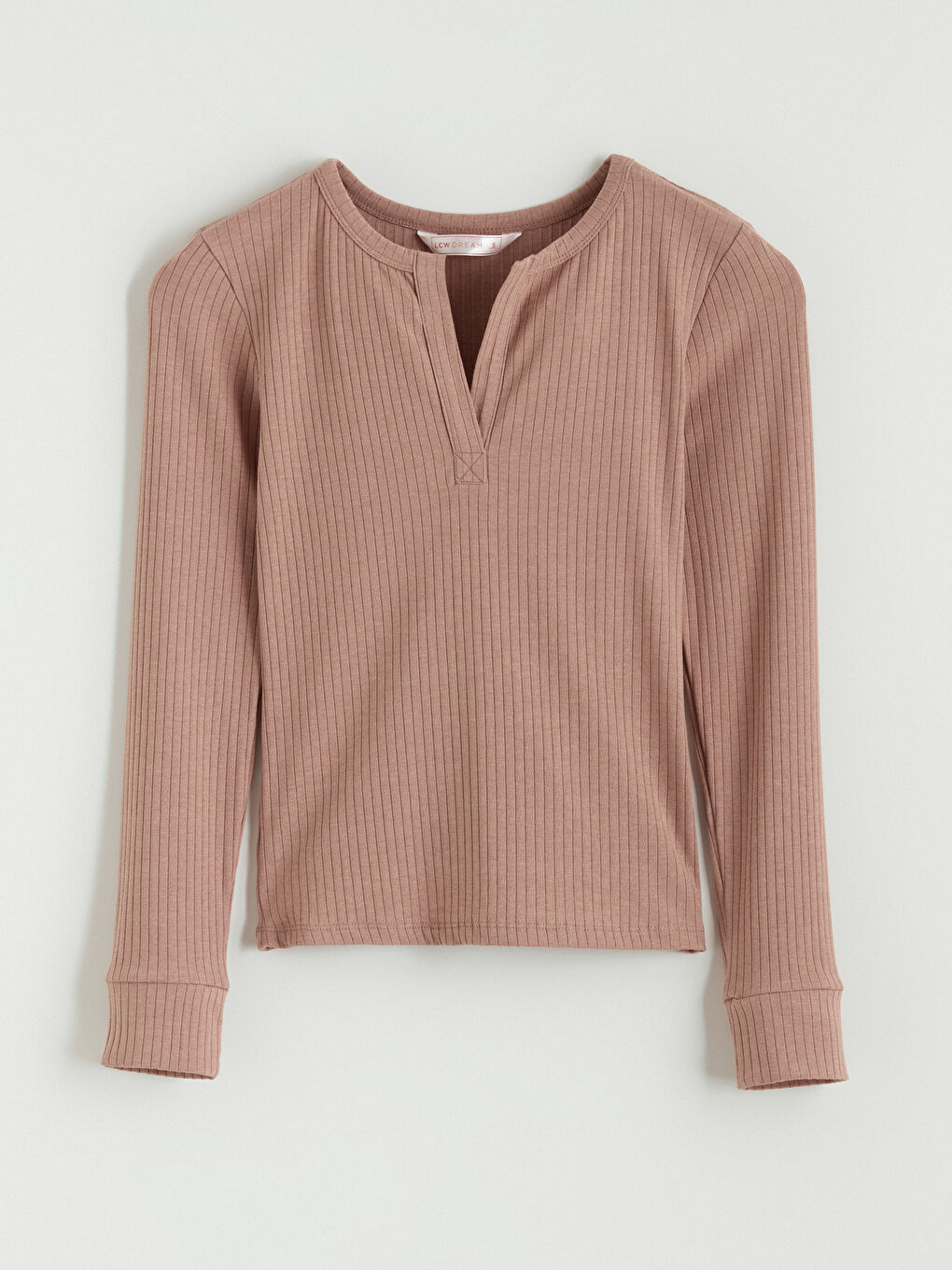 Kahverengi Kaçık Yaka Ekose Kadın Pijama Takımı-5