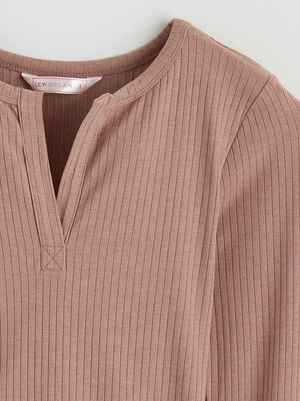 Kahverengi Kaçık Yaka Ekose Kadın Pijama Takımı-6