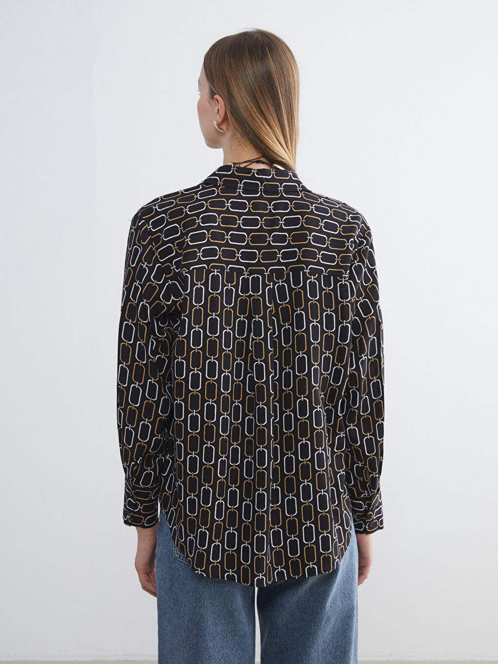 LCW ECO Patterned Women's Shirt -W5GY56Z8-LQJ
