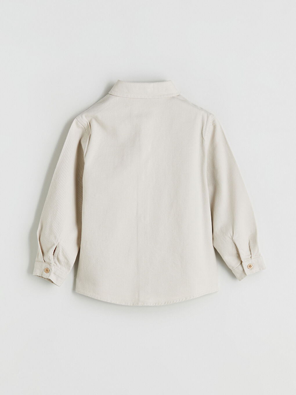 Gri Basic Uzun Kollu Erkek Çocuk Gömlek-2