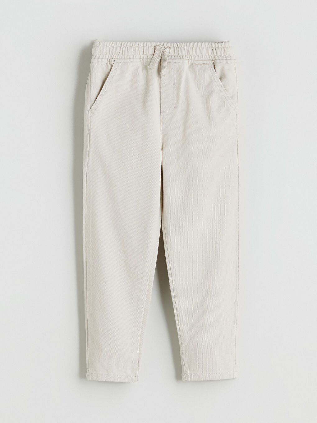 Gri Beli Lastikli Erkek Çocuk Pantolon