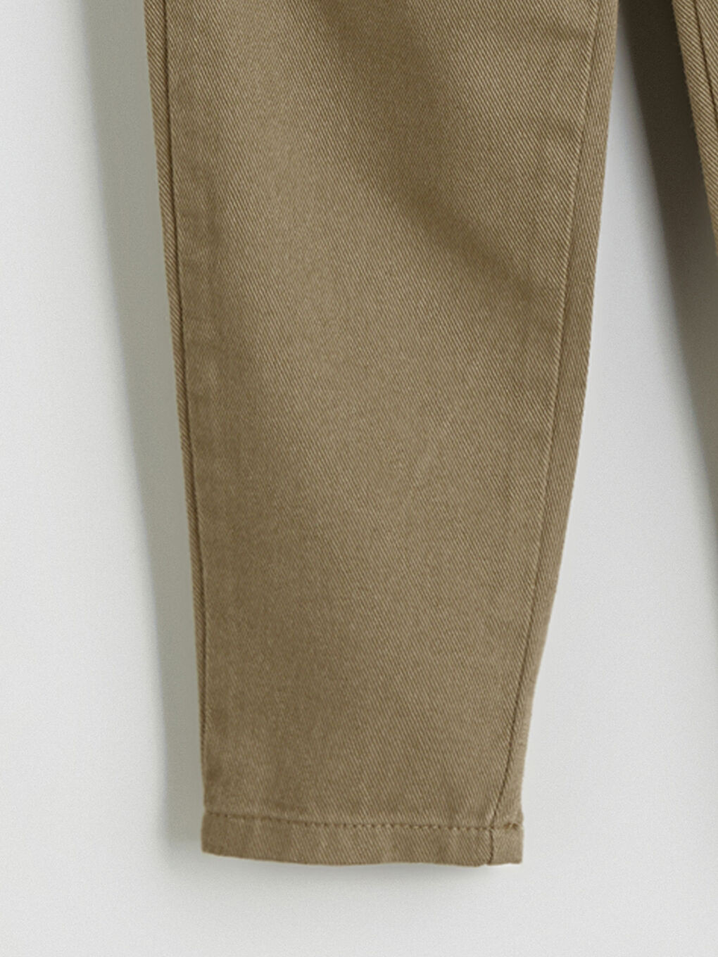 Bej Beli Lastikli Erkek Çocuk Pantolon-1