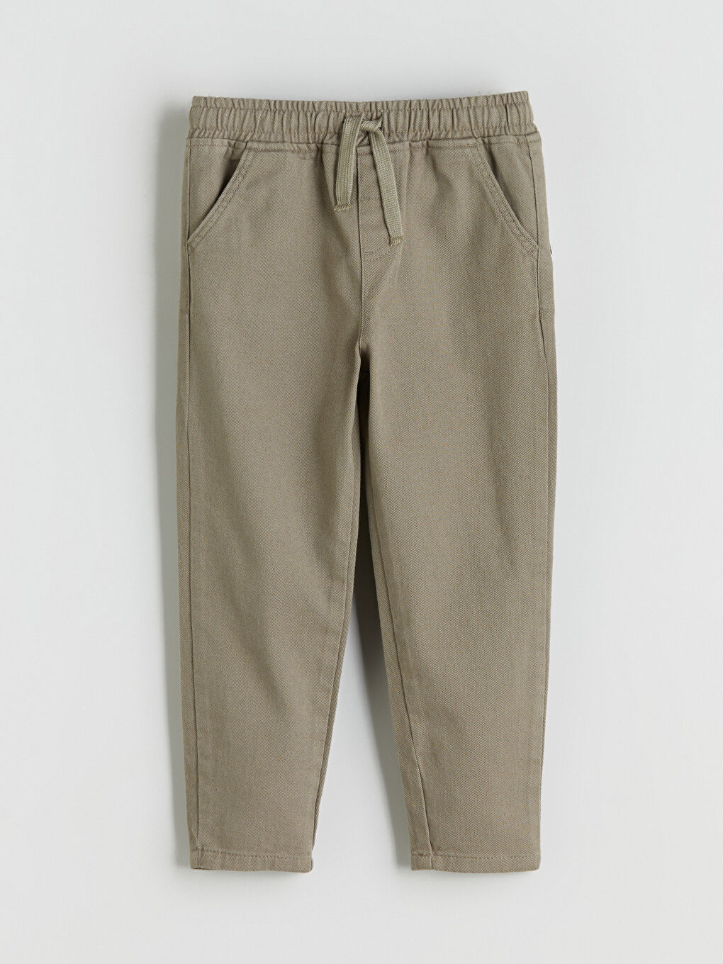 Yeşil Beli Lastikli Erkek Çocuk Pantolon