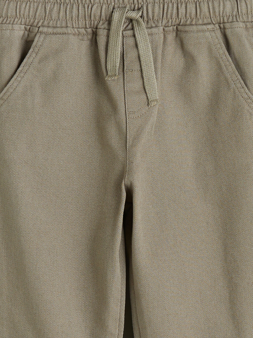 Yeşil Beli Lastikli Erkek Çocuk Pantolon-1