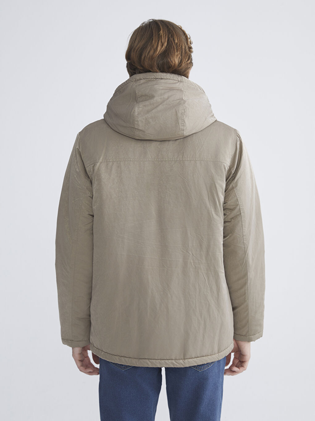 Standard Fit Hooded Men's Coat-4