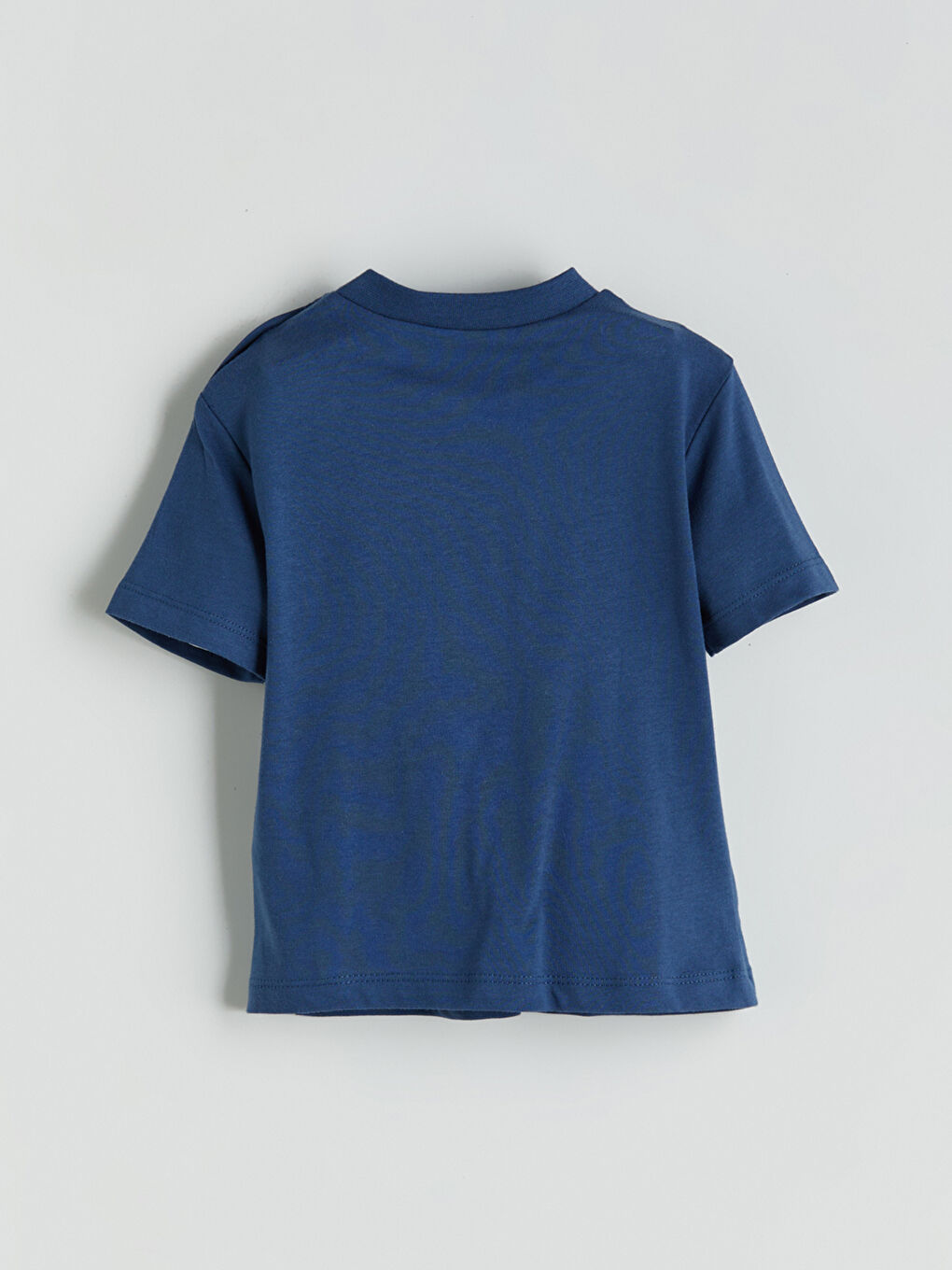 Mavi Bisiklet Yaka Araba Baskılı Erkek Bebek Tişört-2