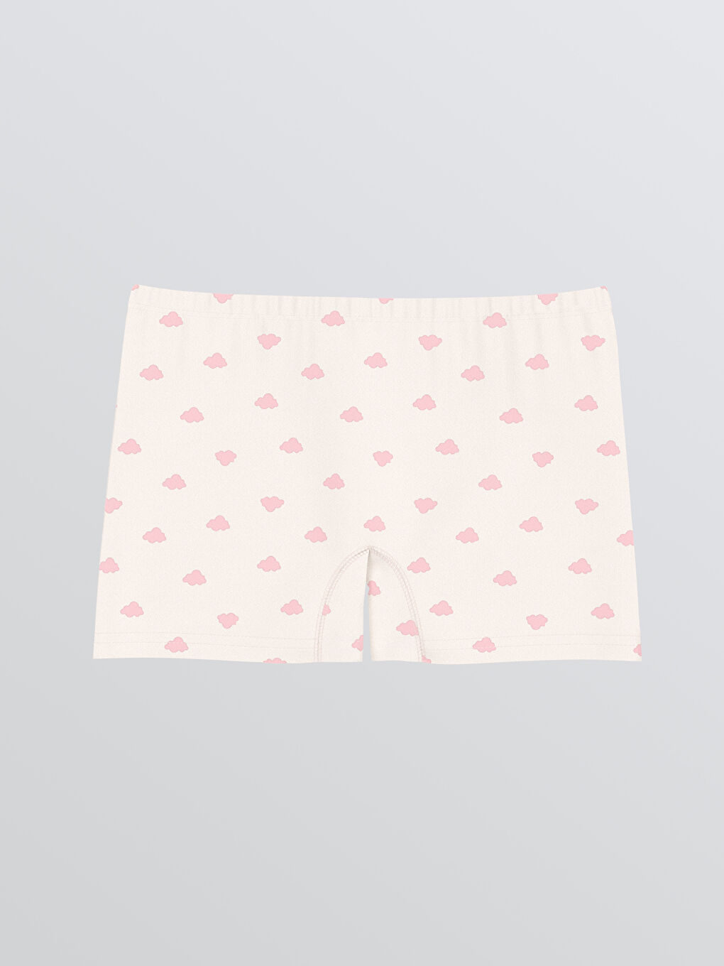 Ekru Baskılı Kız Çocuk Boxer-1