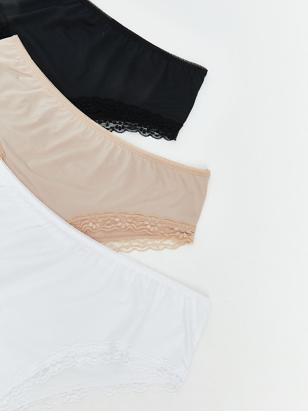 Бразильские трусики с кружевной отделкой, комплект из 3-х штук-7