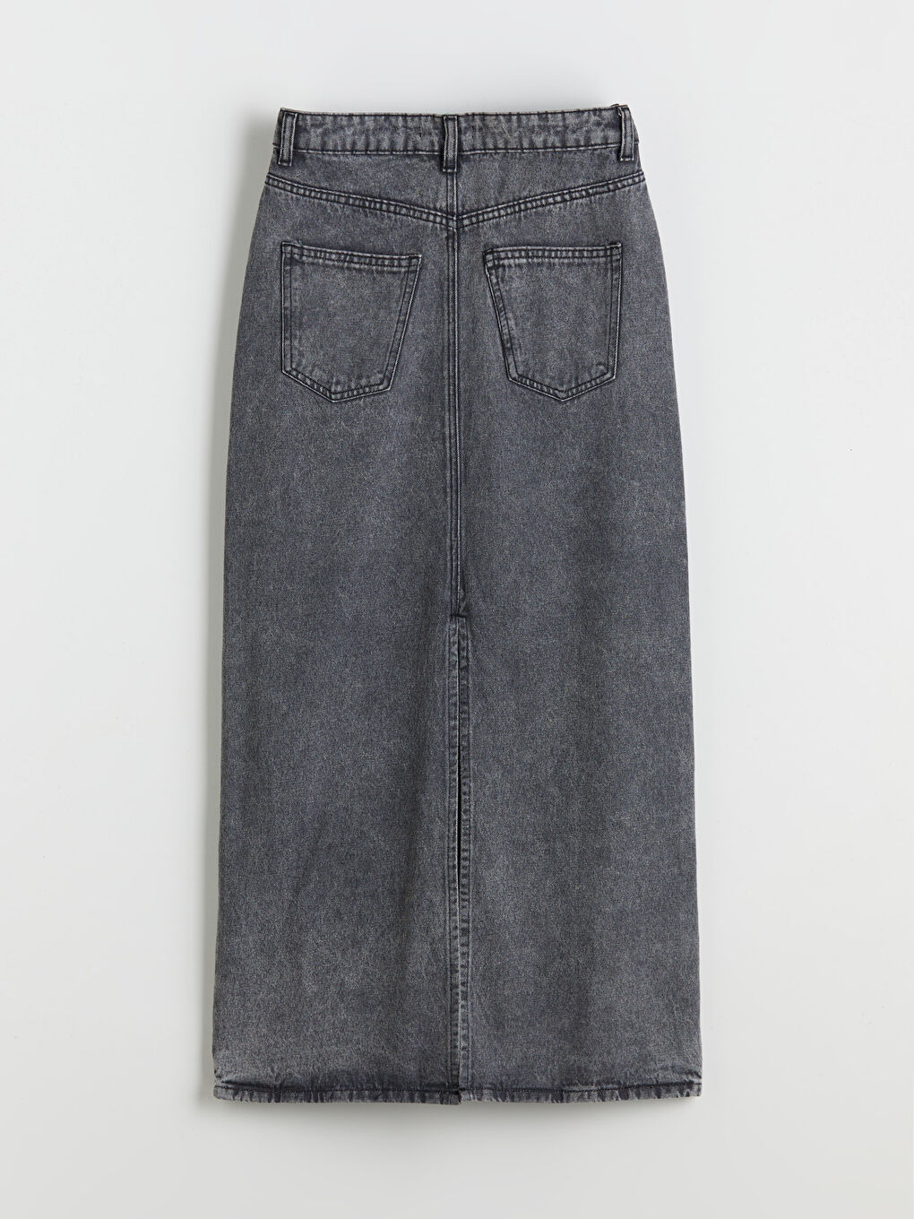 LCW Vision Elasticated Waist Women's Denim Skirt -W5GY81Z8-GRD