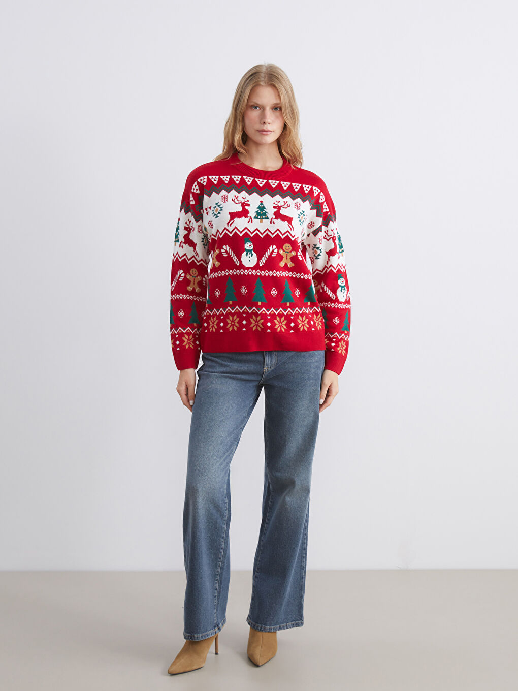 Žena CRVENA Džemper -1