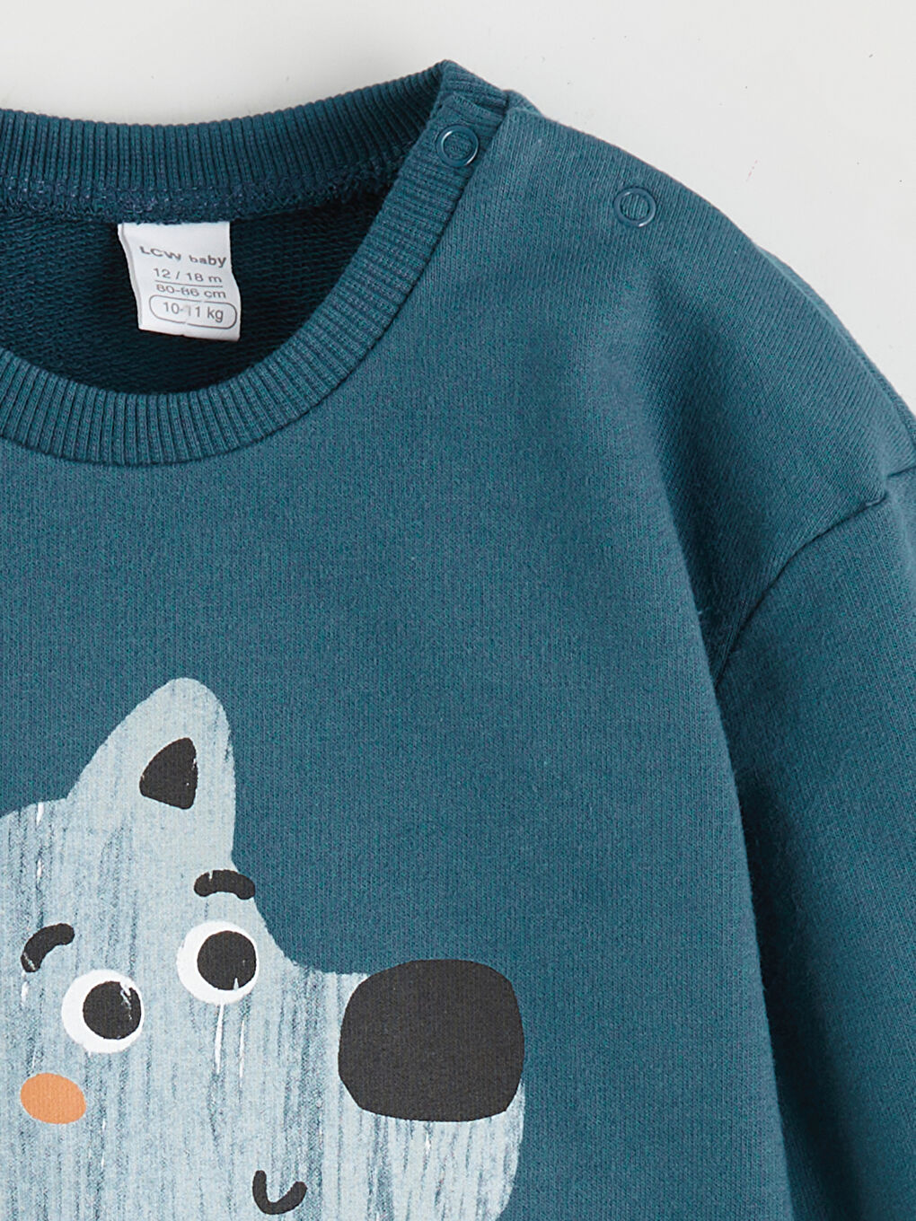 Uzun Kollu Baskılı Erkek Bebek Sweatshirt ve Pantolon Takım 2'li-2