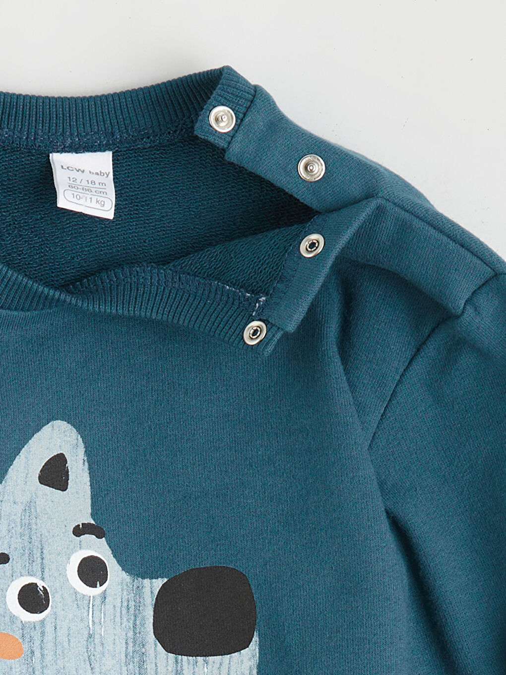 Uzun Kollu Baskılı Erkek Bebek Sweatshirt ve Pantolon Takım 2'li-3