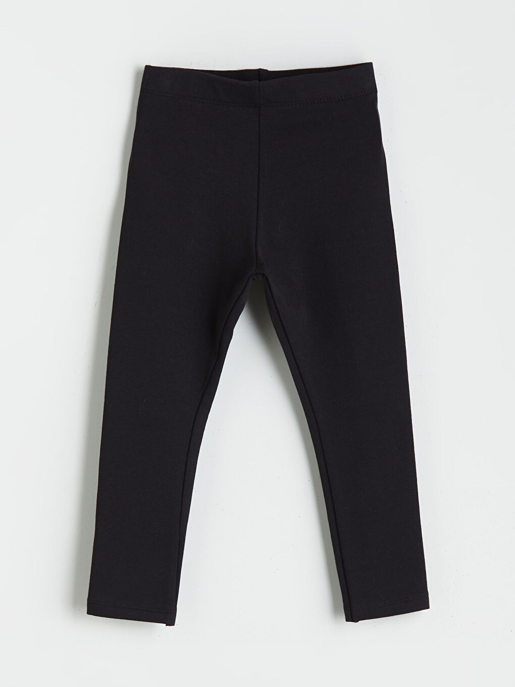 Siyah Beli Lastikli Kız Çocuk Tayt