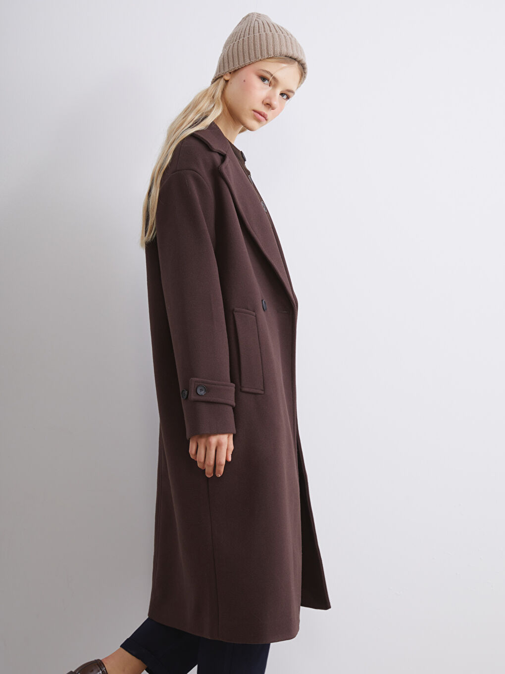 Double Breasted Women's Cachet Overcoat