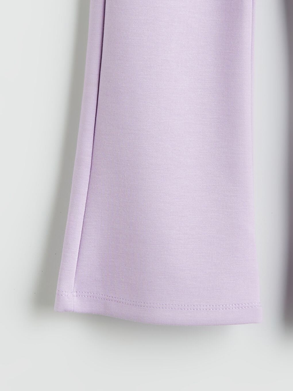 Lila Beli Lastikli Modal Karışımlı Kız Çocuk Tayt-1