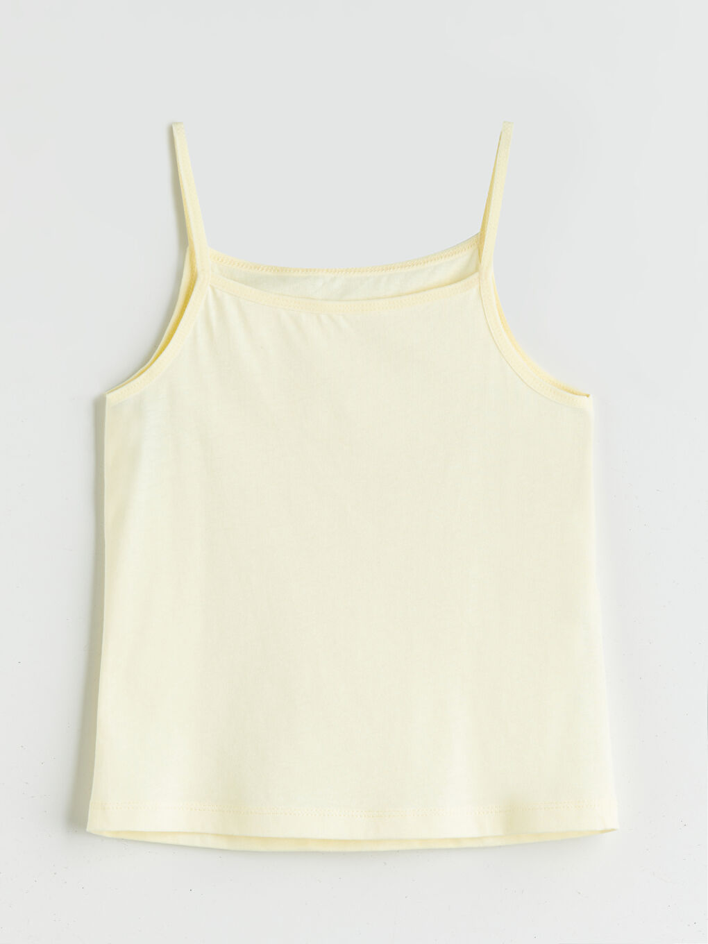 Sarı Kare Yaka Kız Çocuk Atlet