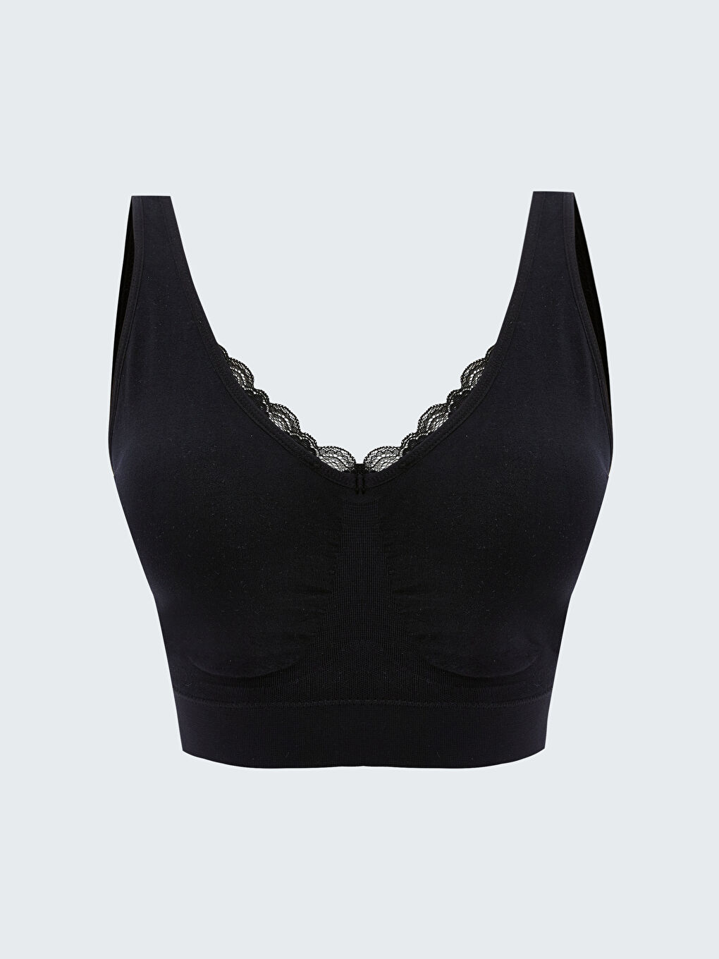 Беспроводной Без наполнителя Однотонный Спортивный бюстгальтер