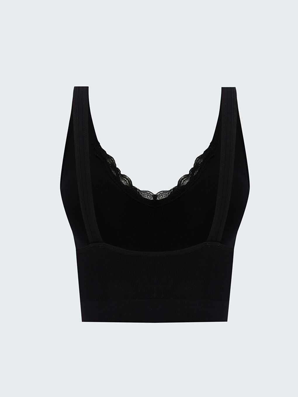 Беспроводной Без наполнителя Однотонный Спортивный бюстгальтер-1