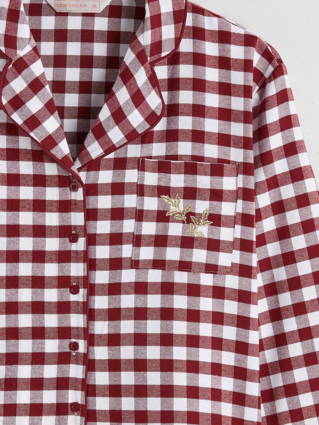 Gömlek Yaka Ekose Kadın Pijama Takımı-3