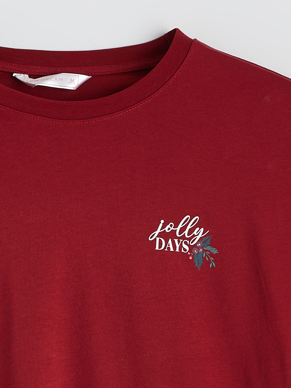 Crew Neck New Year Themed Women's Pyjama Set-2