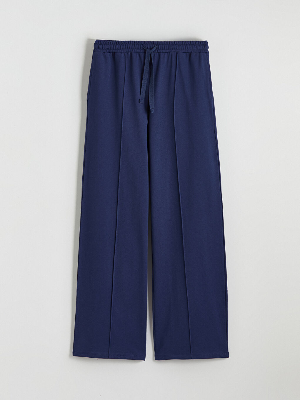 Lacivert Beli Lastikli Kadın Pijama Altı