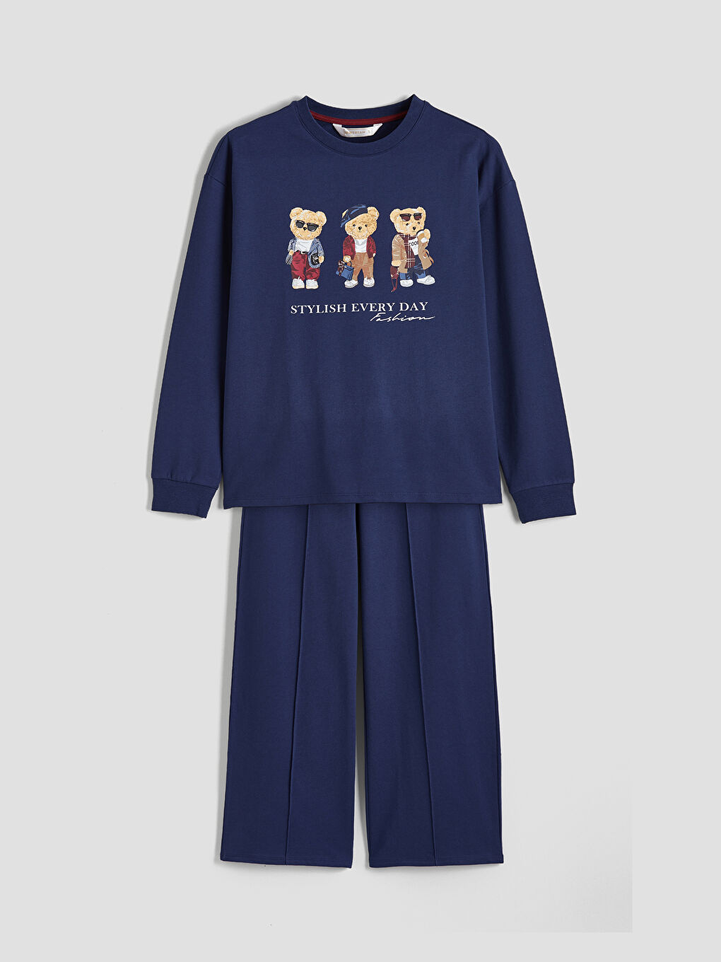 Teddy Bear Printed Women's Pyjama Set