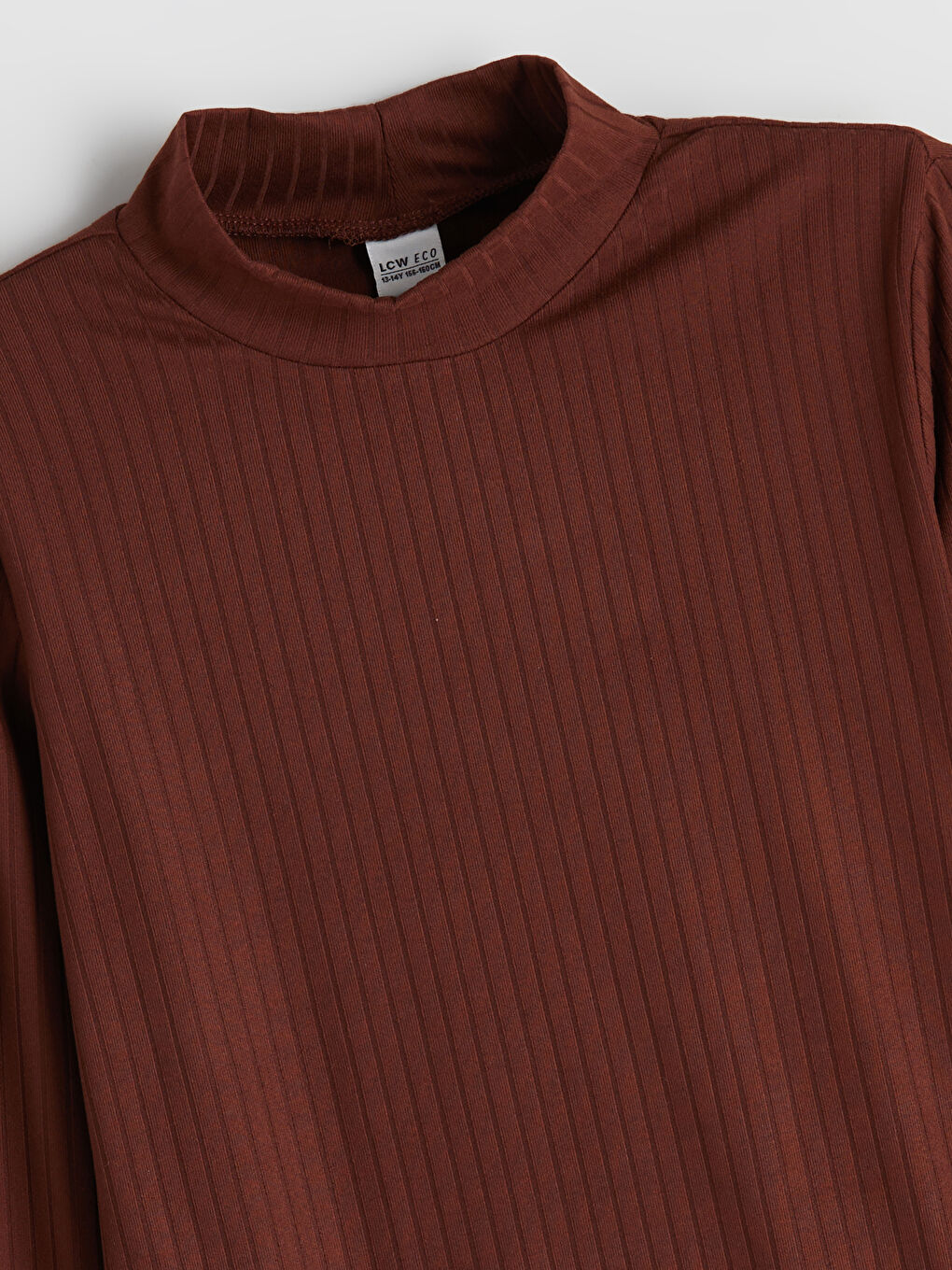 LCW ECO Half Turtleneck Girls T-Shirt -W5H055Z4-D2N