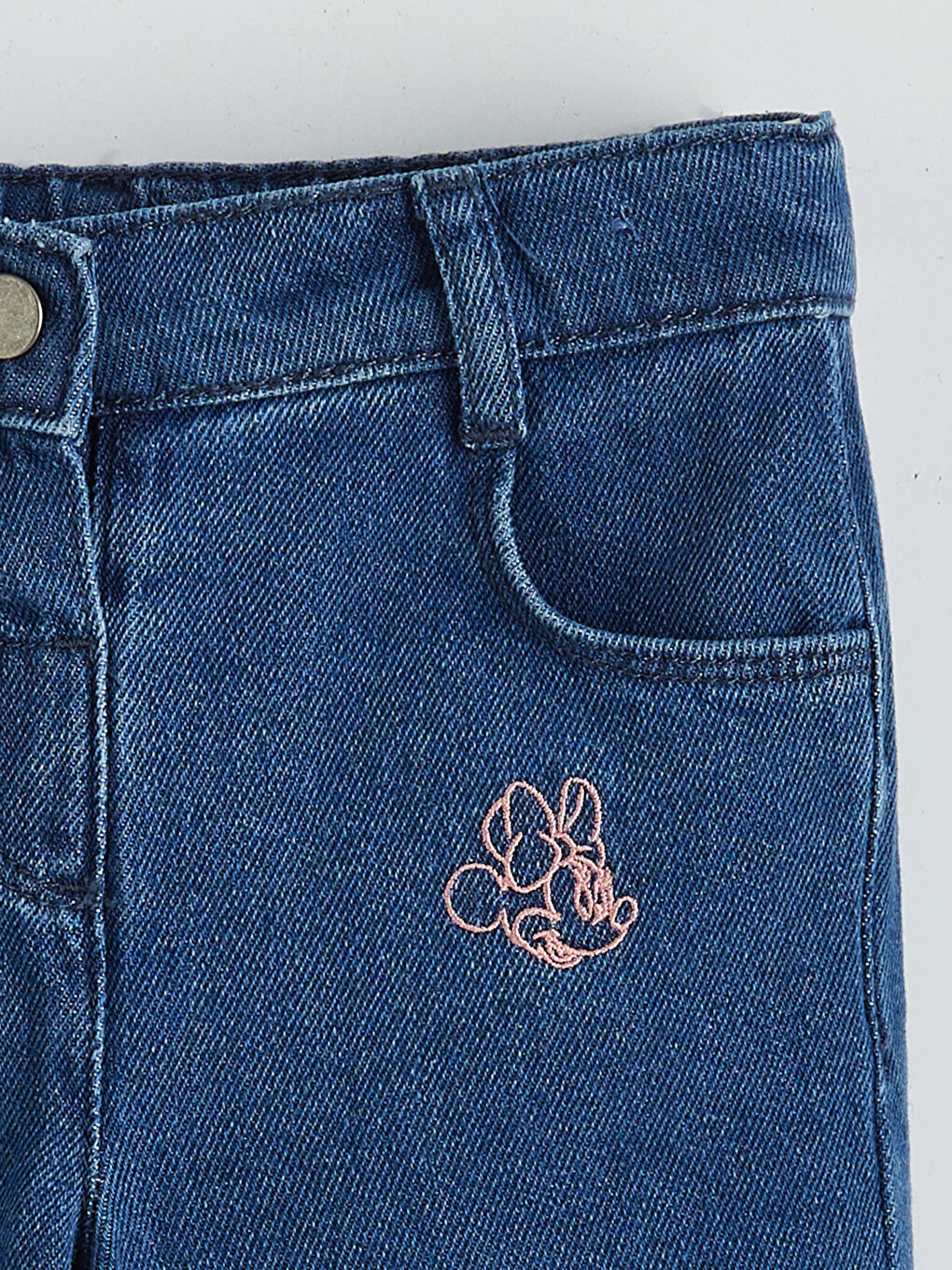 Minnie Mouse Embroidered Girls' Jeans-2