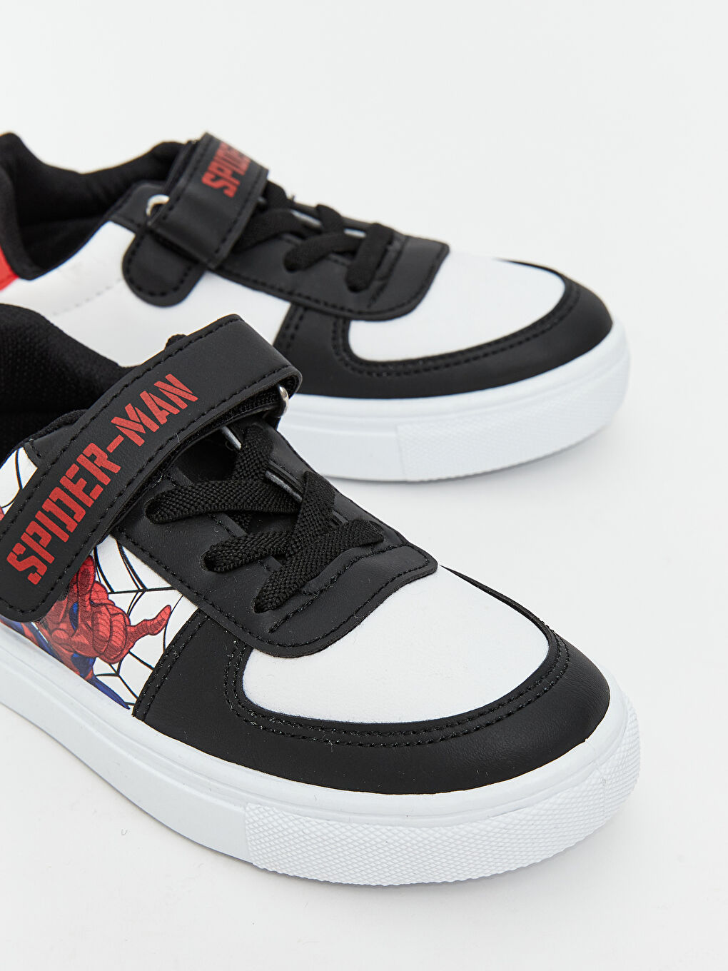 Siyah Spider-Man Baskılı Erkek Bebek Spor Ayakkabı-2
