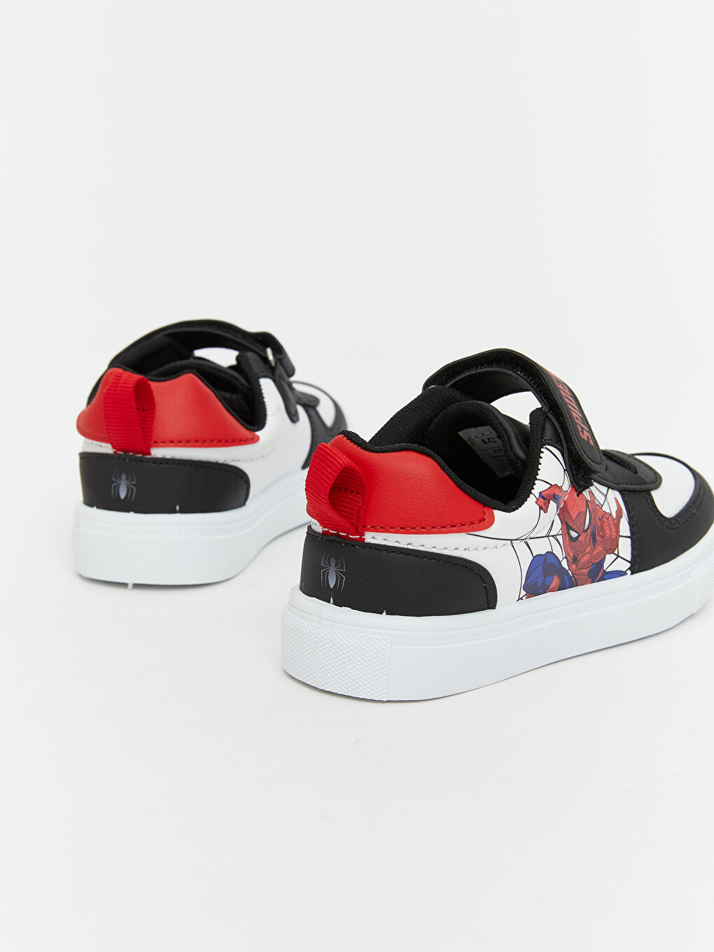 Siyah Spider-Man Baskılı Erkek Bebek Spor Ayakkabı-4