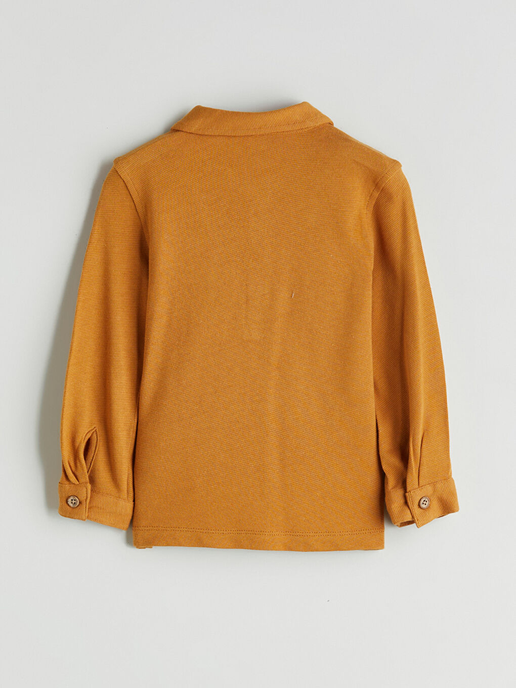 Kahverengi Polo Yaka Erkek Bebek Tişört-2