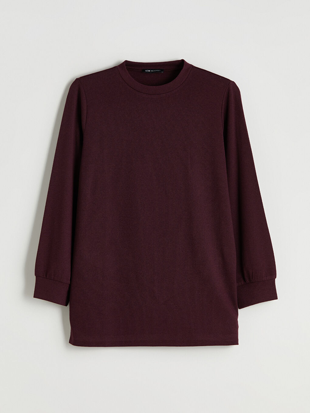 Rundhalsausschnitt Damen Sweatshirt-Tunika-4